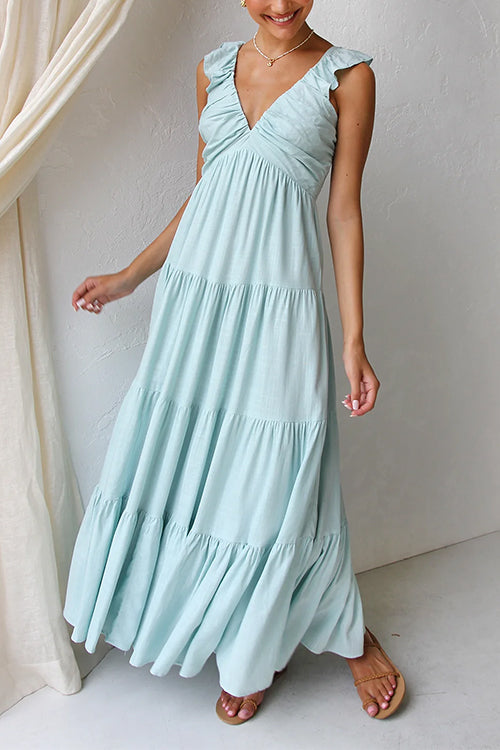 Clara - V-Neck Maxi Dress