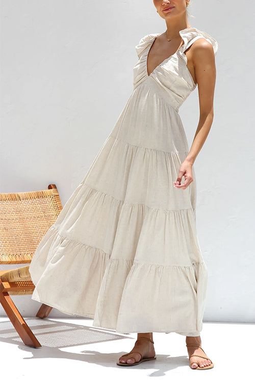 Clara - V-Neck Maxi Dress