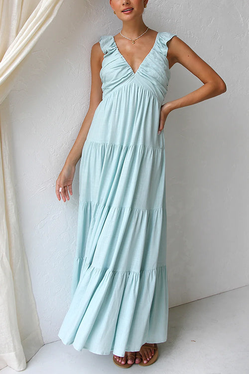 Clara - V-Neck Maxi Dress