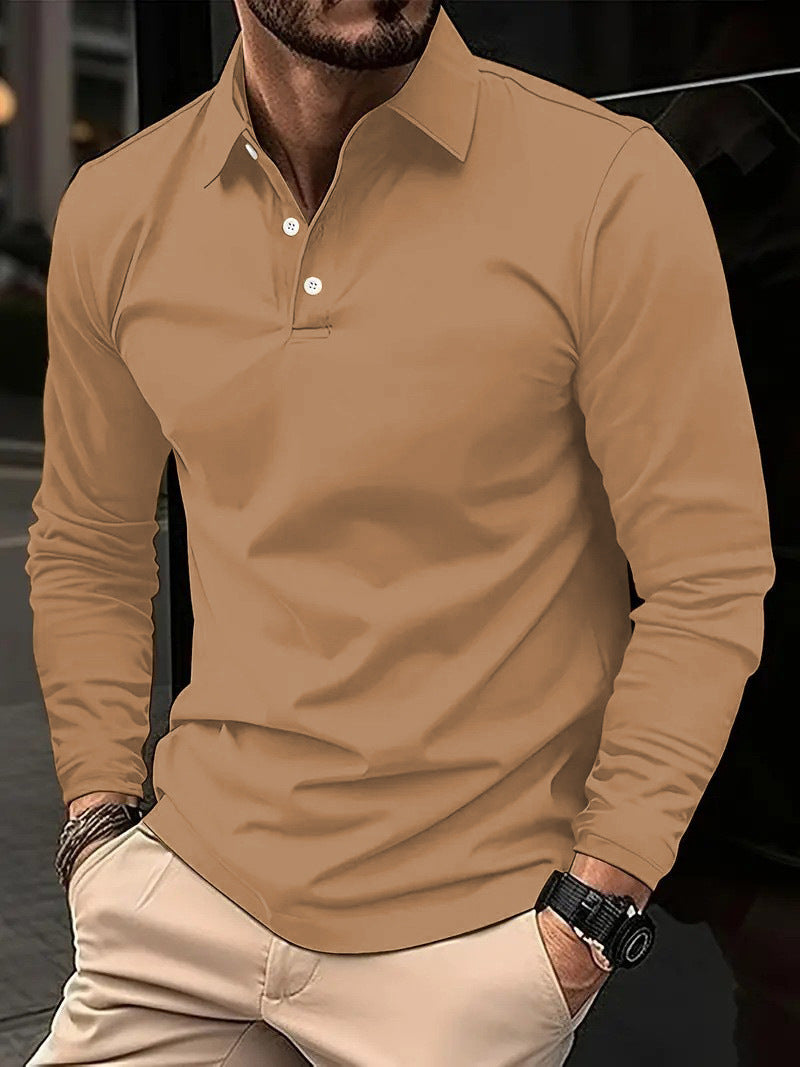 Adrian - Long-Sleeve Casual Polo