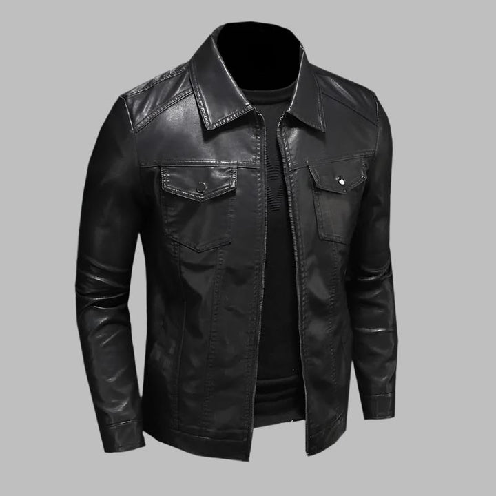 Samuel - classic leather jacket