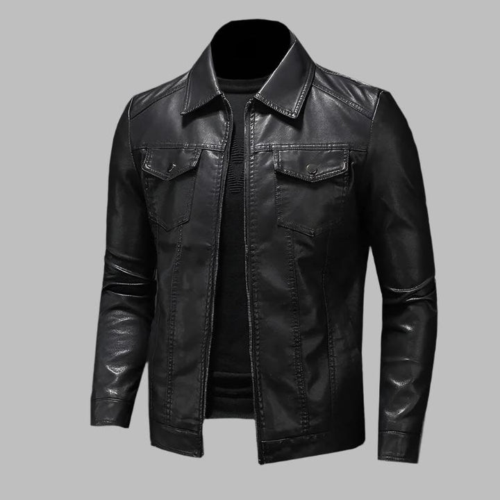 Samuel - classic leather jacket