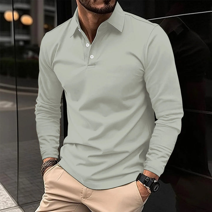 Adrian - Long-Sleeve Casual Polo