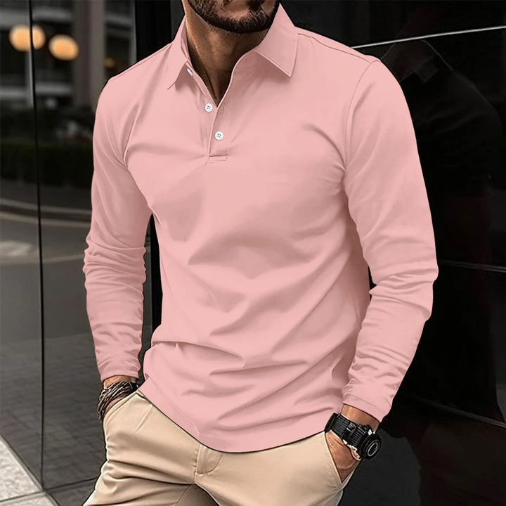 Adrian - Long-Sleeve Casual Polo