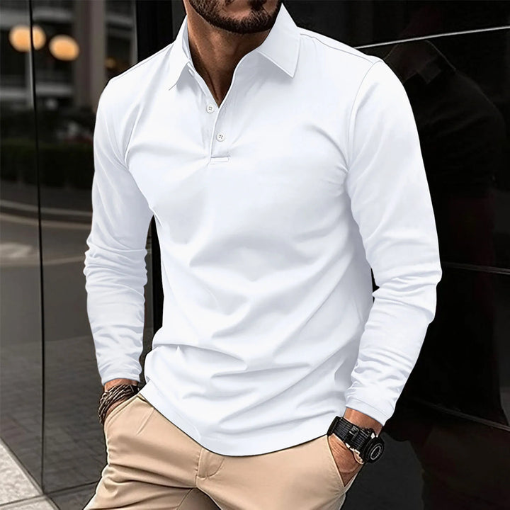 Adrian - Long-Sleeve Casual Polo