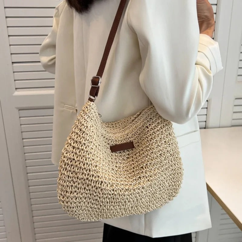 Maya - Straw Crossbody Bag