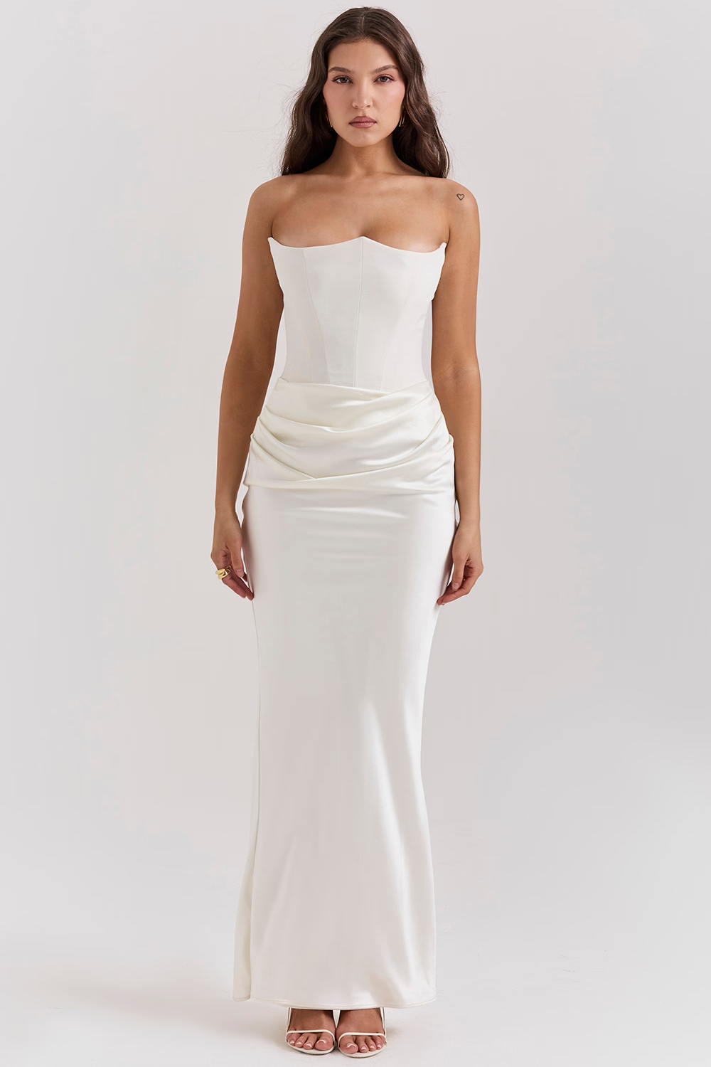 Amara - Strapless Corset Maxi Dress