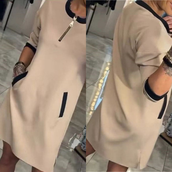 Nella - Trendy Dress with Sleeves